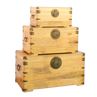 香樟木箱全樟木衣箱储物箱陪嫁樟木箱中式实木字画箱妆嫁樟木箱子