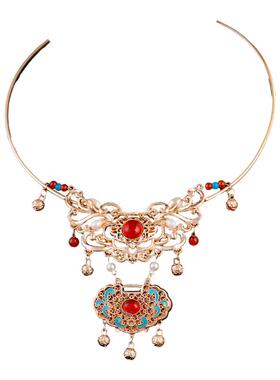 古风流苏平安锁项圈汉服百搭