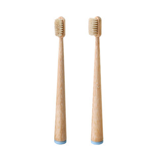 新款家用猪毛牙刷天然猪鬃竹子环保可立可降解硬毛去烟渍牙刷