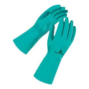 代尔塔耐酸碱防护手套洗涤剂工业防化耐油丁腈橡胶实验室丁腈防化