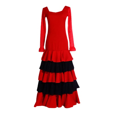 弗拉门戈连衣裙为你塑造高贵