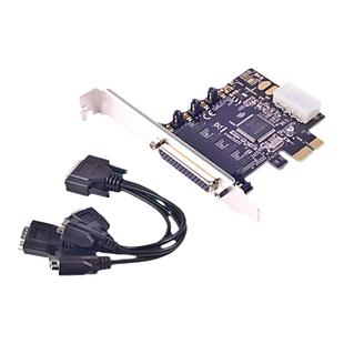 西霸FG-EMT01B PCI-Express4口串口卡工控PLC工控扩展卡一脚供电