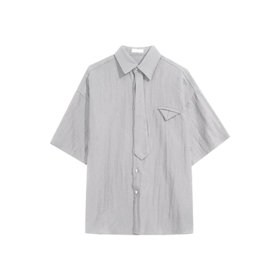 Hualun夏季老钱风亚麻衬衫套装