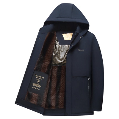 啄木鸟棉服男款2025新款冬季外套