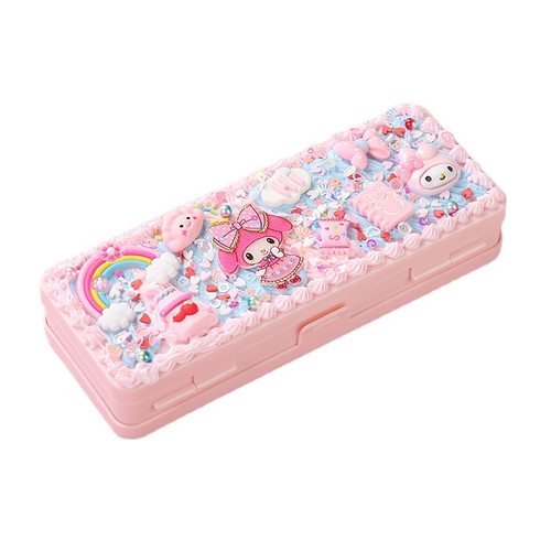 双层文具盒 奶油胶手工DIY铅笔盒材料包自制笔盒小学生男孩女孩