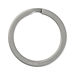 钛合金钥匙圈环男士腰挂简约高级大号开口便携结实耐用快拆扣