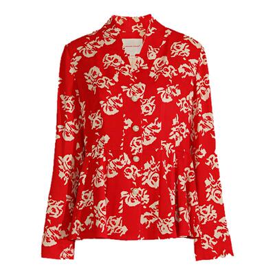 新年长袖V领上衣女阁兰秀