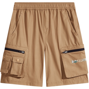 波司登奥莱男童休闲短裤五分裤舒适防晒防泼水工装裤个性潮酷