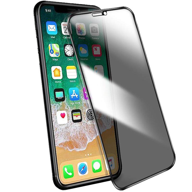 不碎边适用苹果15promax防窥钢化膜iPhone16气囊膜软边12听筒防尘13pro全屏防摔14PRO手机膜11贴膜