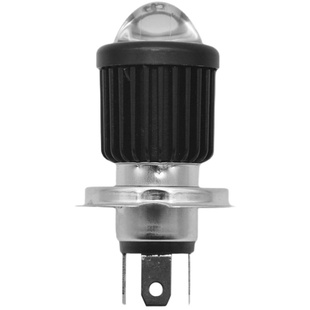 摩托车LED大灯超亮强光双爪三爪透镜内置大灯远近光一体H4H6灯泡