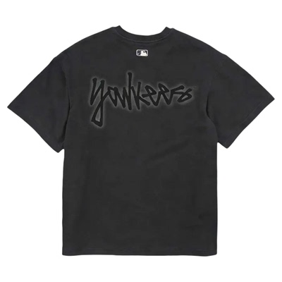 MLB情侣同款涂鸦舒适休闲短袖T恤