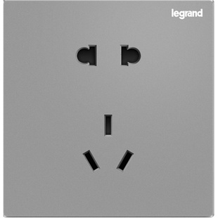 罗格朗灰色一开多控一位三联单开三控一灯中途中间开关家用逸景