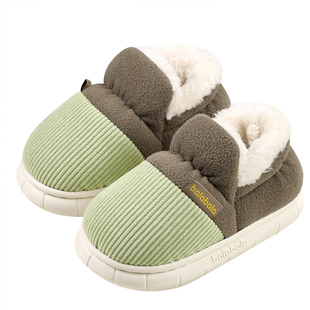 巴拉巴拉儿童棉拖鞋男童加绒鞋子女童加厚家居鞋2025冬季新款童鞋