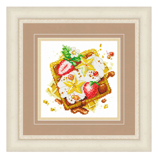 春天十字绣小件新款2025线绣餐厅美食蛋糕吐司冰激凌手工自己绣