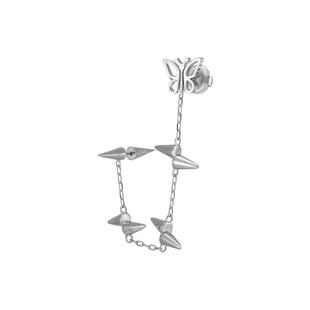STUGAZISpiky Stud Earring with Ear Cuff 荆棘蝴蝶耳骨夹耳钉