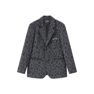 Ed Hardy埃德哈迪冬季流行新款女士烫钻宽松垫肩夹克衫