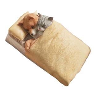 JXK small 单身狗6.0可爱萌系网红柴犬猫咪摆件手办模型冰箱贴