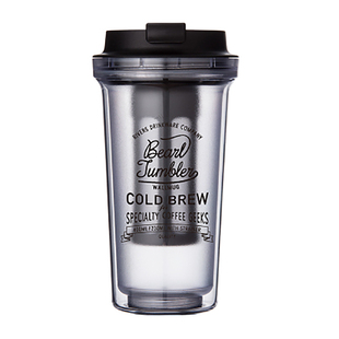 日本Rivers bearl冷萃咖啡杯便携随行杯双层隔热防漏杯子随手杯