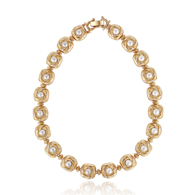 RetroChic金丝珍珠项链