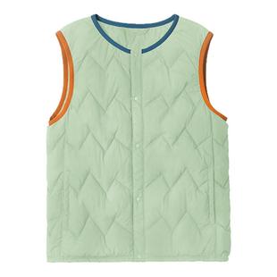 【亲子装】咕噜日记童装儿童羽绒马甲女童保暖坎肩2025秋冬款男童