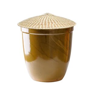 大锅蒸锅盖芦苇手工草编锅盖铁锅铝锅柴锅灶台鱼缸盖尖顶草帽盖子