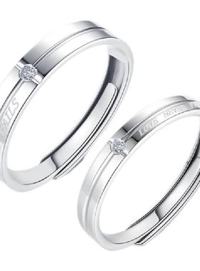 vana小众设计生日礼物情侣戒指