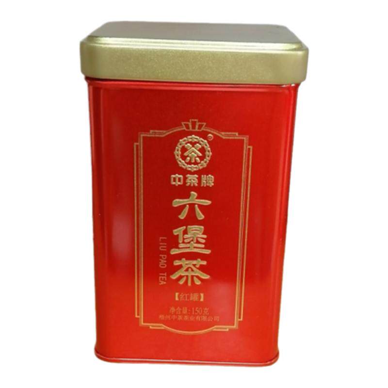 中茶六堡茶2021红罐一级黑茶2019年陈化陈香醇厚150克/罐