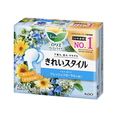 日本花王超薄花香护垫72片/包
