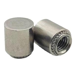 不锈钢无台阶防水螺母柱盲孔压铆螺柱BSS-M3/M4/M5/M6/M8/M12定制