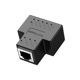 RJ11电话线对接头直通延长器三通一分拖二分线器6P6C/4C/2C接口