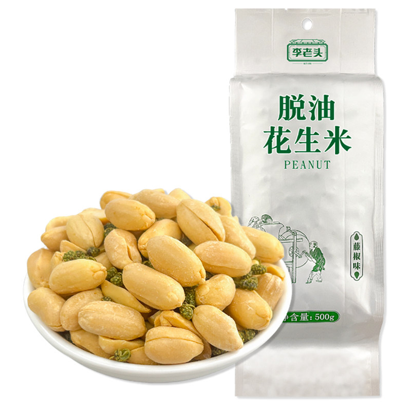 李老头脱油花生米藤椒麻辣五香308
