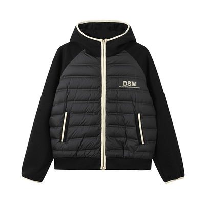 DONSMOKE排骨拼接鹅绒服90白鹅绒冬季通勤轻便保暖外套上衣