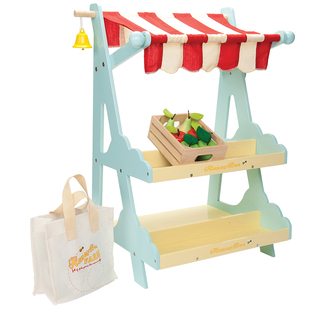 英国Le Toy Van小蜜蜂超市过家家玩具女孩木质仿真套装毛绒收纳