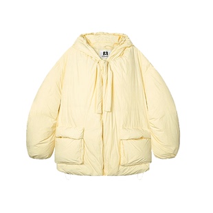 【fafamoon设计师品牌】冬季保暖宽松中长款蓬松鹅绒外套羽绒服女