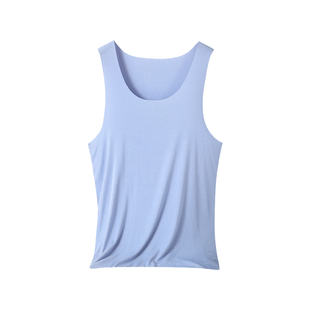 南极人冰丝背心男款夏季健身运动速干无痕跨栏无袖打底老头汗衫