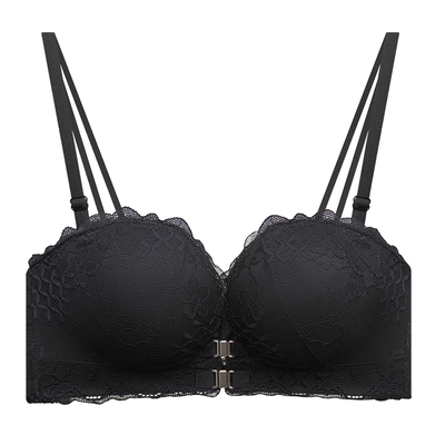 可拆卸肩带前扣内衣小胸聚拢显大