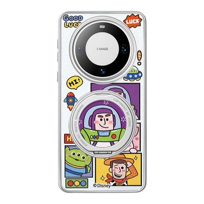 巴斯光年适用华为Mate80Promax手机壳磁吸带支架新款mt60por+支点保护套网红高档仿皮小众女可爱70防摔全包