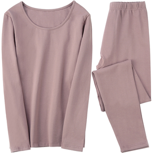 情侣秋衣秋裤纯棉女士薄款美体棉毛衫青少年男士保暖内衣套装全棉