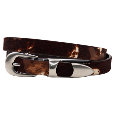 头层牛皮马毛质感腰带