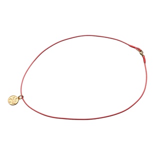 项链吊坠绳细款男女手工编织本命年锁骨链儿童红色新年黄金吊坠绳