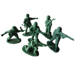 包邮100/包二战士兵塑料小兵人军事模型战争人偶打仗军人手办玩具