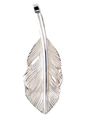 灵作狗熊授权葵扇羽毛精铸银饰