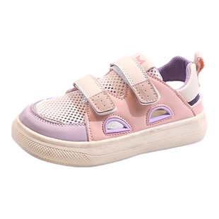 女童包头镂空凉鞋2026夏季新款儿童单网运动鞋男童透气休闲框子鞋