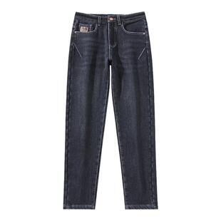 新疆棉锥形牛仔裤男士2026美式新款冬季潮牌宽松直筒春秋款裤子男