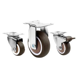 迷你万向轮直线轮定向轮家具移动滑轮抽屉脚轮滚轮衣柜小静音轮子