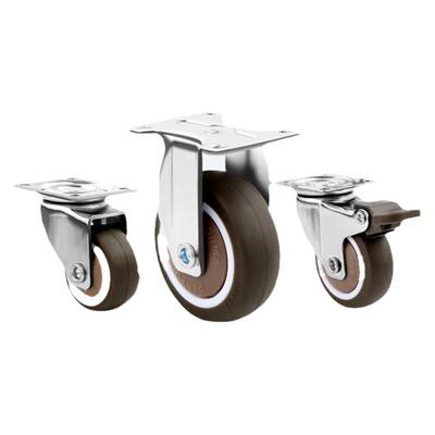 家具移动抽屉直线定向轮橡胶静音