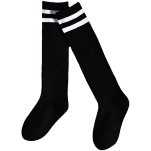 儿童长筒袜春秋中统袜棉袜男童白色高筒袜女童中筒袜学生校服袜子