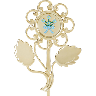 【新年礼物】SHRIMPS女士珐琅金色金属花朵造型发夹