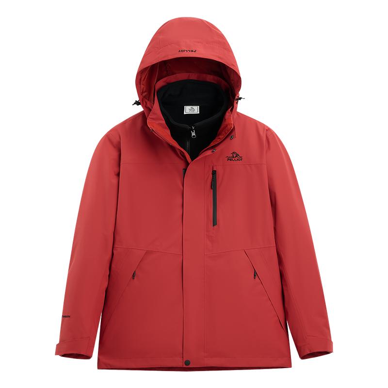 【经典2.0】伯希和户外冲锋衣女新款三合一防风防雨徒步登山服男