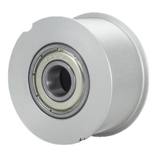 NYCD铝合金皮带轮同步带涨紧轮空调导向轮 光面惰轮 同步轮直径20